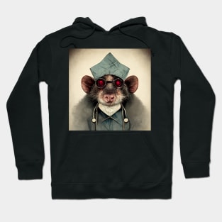 Doctor Rat Face Weird Halloween - best selling Hoodie